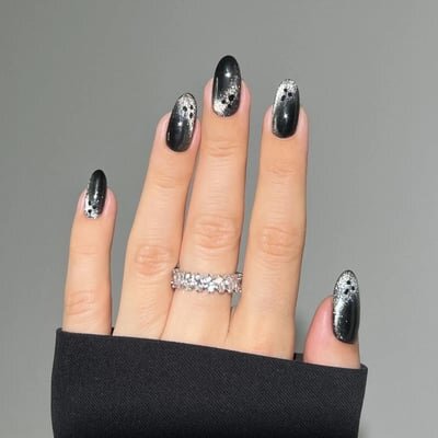 unghie halloween cats eyes-1